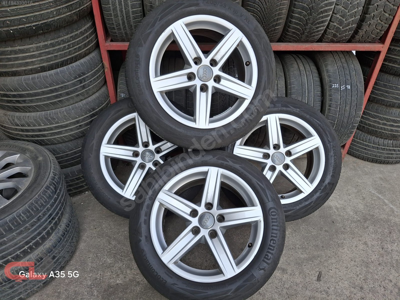 205/55R16V: CONTİNENTAL [4721] 5X100 AUDİ ORJ JANT TAKIM